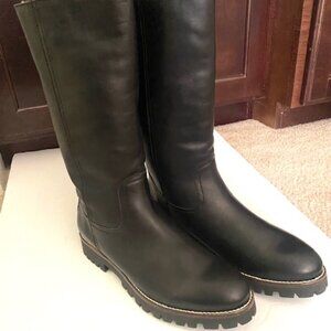 NWOT Panama Jack Black Boots with Sheepskin lining